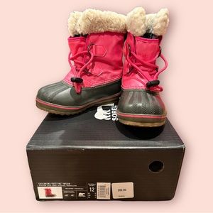 Sorel Girl's Waterproof Faux Shearling-Trim Boots